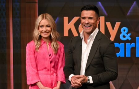 Kelly Ripa and Mark Consuelos on ABC's 'Live With Kelly and Mark,' April 2025.