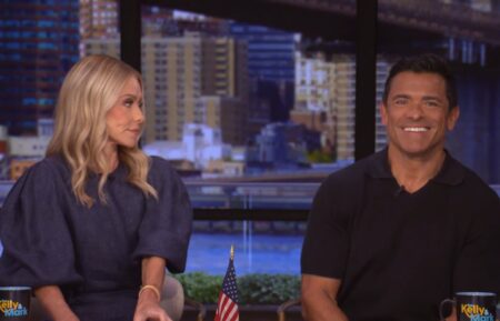 Kelly Ripa and Mark Consuelos on 'Live With Kelly & Mark,' July 21, 2025.