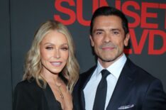 Kelly Ripa and Mark Consuelos attend 'Sunset BLVD' Broadway Opening Night in New York City, October 2024.