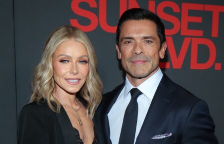 Kelly Ripa and Mark Consuelos attend 'Sunset BLVD' Broadway Opening Night in New York City, October 2024.