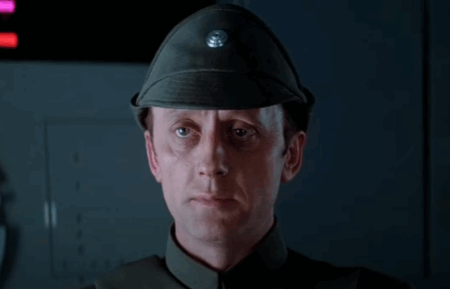Kenneth Colley as Admiral Piett in 'Star Wars'