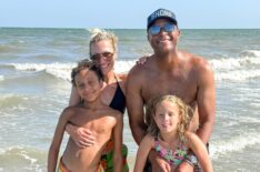 Lindsay Czarniak and Craig Melvin with kids Delano and Sybil, July 2025.