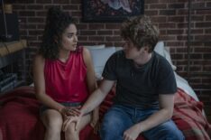 Brittany O’Grady and Colton Ryan in “Little Voice”