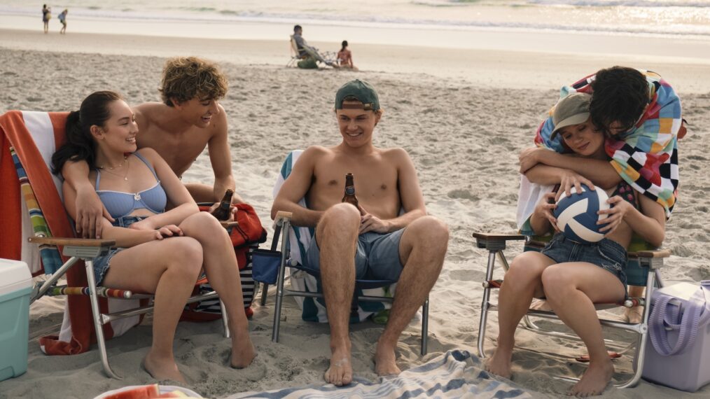 Lola Tung, Gavin Casalegno, Christopher Briney, Sean Kaufman, and Rain Spencer on Season 3 of Prime Video's 'The Summer I Turned Pretty.'