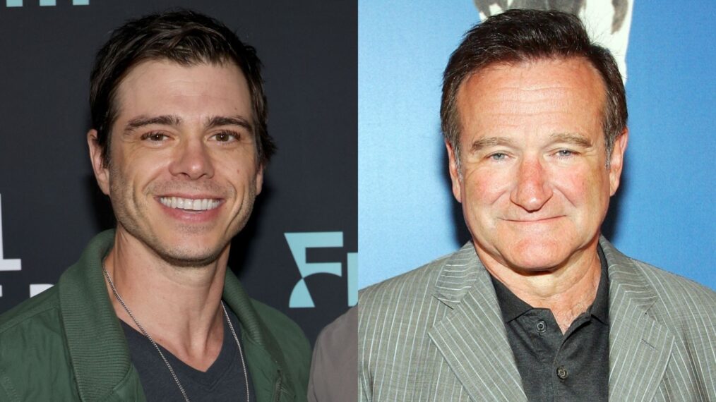 Matthew Lawrence and Robin Williams