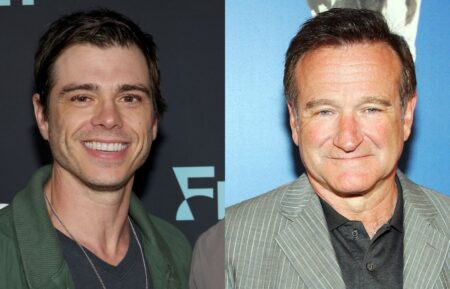 Matthew Lawrence and Robin Williams