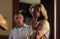 Christopher Stanley, January Jones in Mad Men - 'Tea Leaves' - Season 5