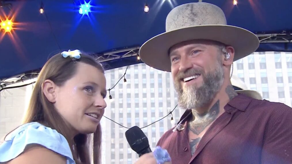 Madison Marilla and Zac Brown on the July 25, 2025, episode of NBC's 'Today.'