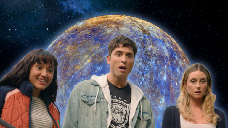 Wally Baram, Benito Skinner, and Mary Beth Barone in 'Overcompensating'