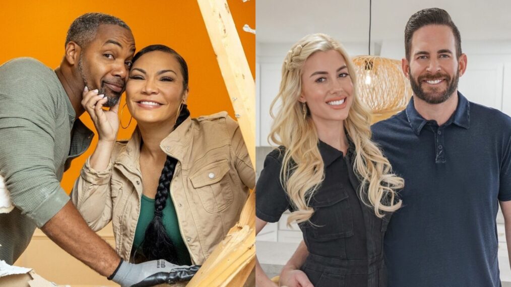 Mike Jackson and Egypt Sherrod on 'Married to Real Estate'; Heather Rae El Moussa and Tarek El Moussa on 'The Flipping El Moussas.'