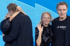 Liam Neeson and Pamela Anderson Seen Kissing on 'Today' in New Video Amid Dating Rumors