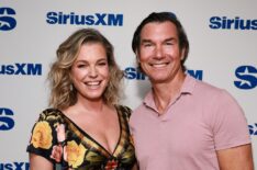 Rebecca Romijn and Jerry O'Connell visit SiriusXM at SiriusXM Studios in New York City, July 2025.