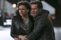 Lana Parrilla and Sean Maguire as Regina and Robin Hood in Once Upon a Time