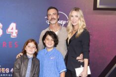 Reid Scott and his family attend the 'Zombies 4' Los Angeles premiere in July 2025.