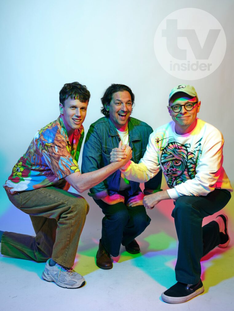 Matt Layzell, Ben Bocquelet, and Erik Fountain at SDCC 2025