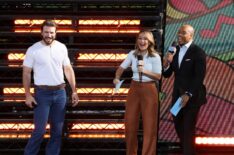 Sam Hunt, Eva Pilgrim, and DeMarco Morgan on ABC's 'Good Morning America,' September 2023.