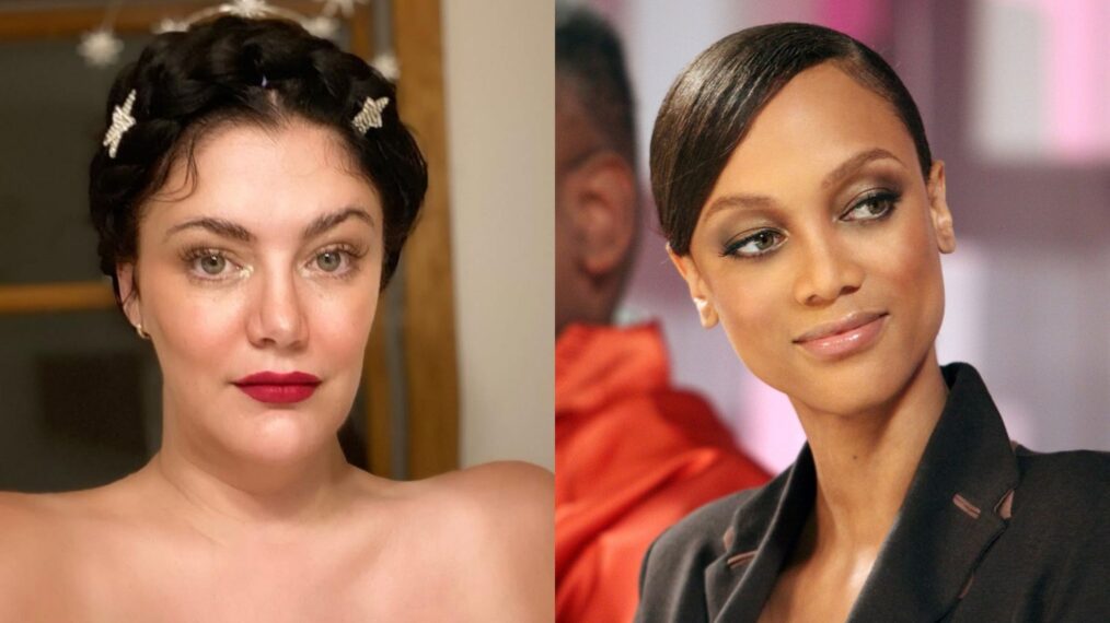 Sarah Hartshorne and Tyra Banks.
