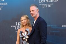 Sarah Michelle Gellar and Freddie Prinze Jr. attend the 'I Know What You Did Last Summer' Los Angeles premiere, July 2025.