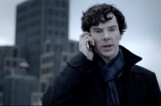 Benedict Cumberbatch as Sherlock Holmes in 'Sherlock' - 'The Reichenbach Fall'