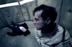 Benedict Cumberbatch as Sherlock Holmes and Andrew Scott as Jim Moriarty in 'Sherlock' - 'His Final Vow'