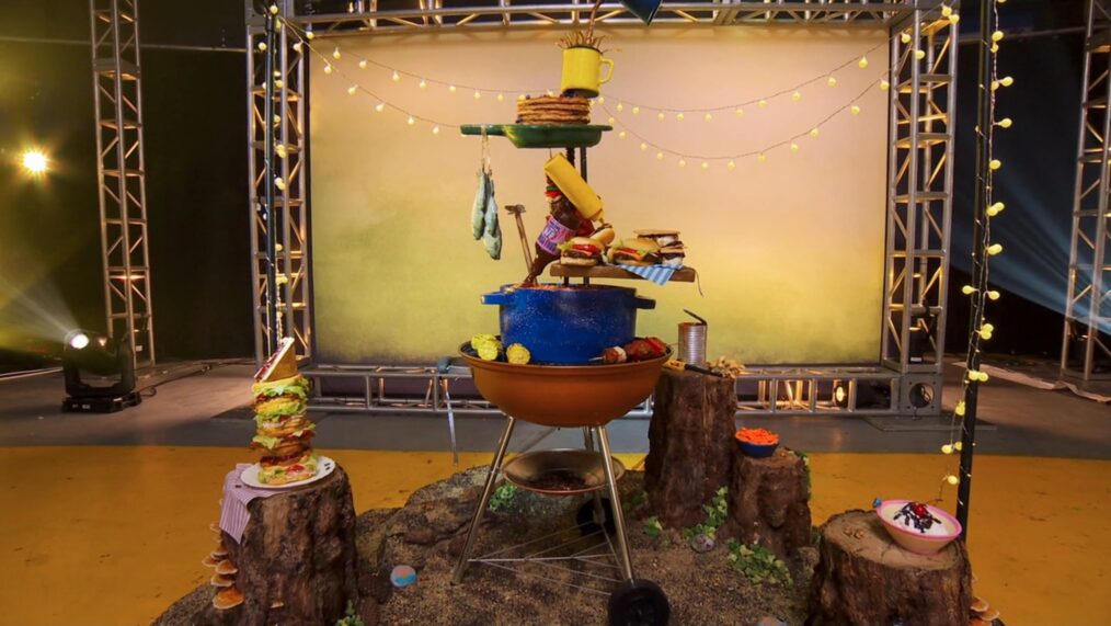 Team Ashley's Camping Themed Best Meal Ever Cake
