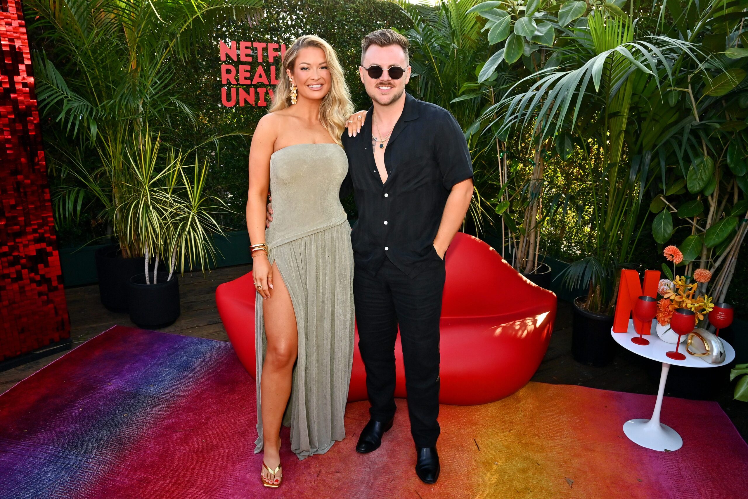 Taylor Haag and Daniel Hastings from Love Is Blind attend Netflix Summer Break