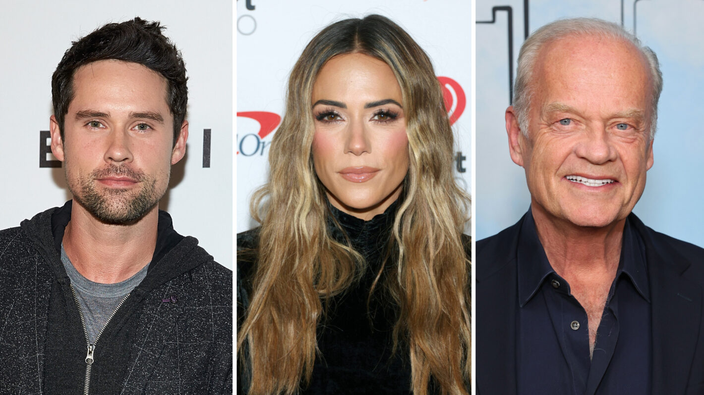 Jana Kramer, Benjamin Hollingsworth, and Kelsey Grammer in The Christmas Ring