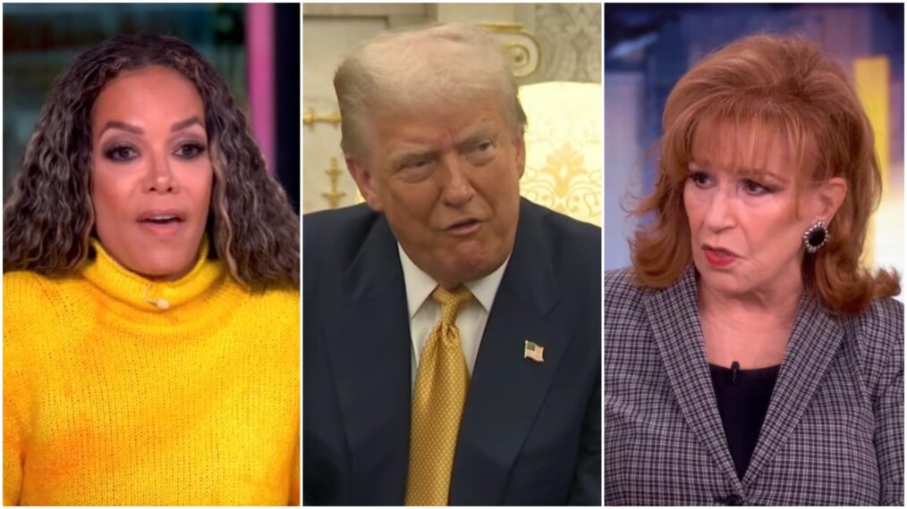 Sunny Hostin, Donald Turmp, and Joy Behar on The View