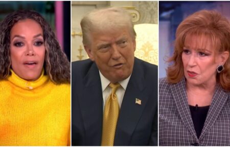Sunny Hostin, Donald Turmp, and Joy Behar on The View