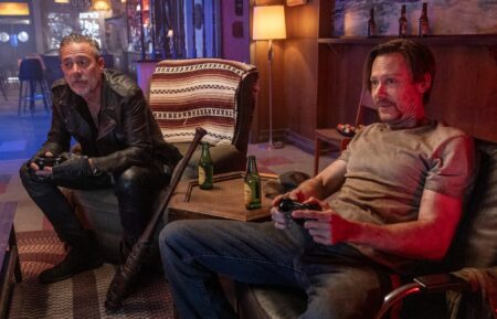 Jimmi Simpson, Jeffrey Dean Morgan as Negan - The Walking Dead: Dead City _ Season 3, Episode X - Photo Credit: Robert Clark/AMC