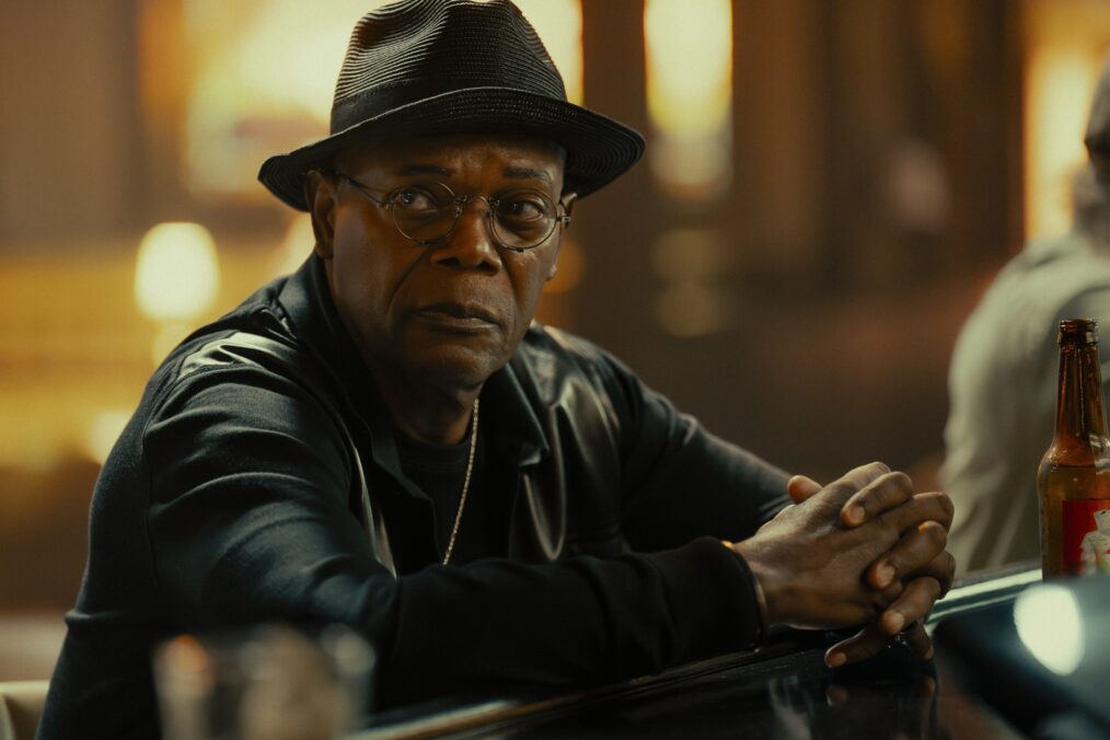 Samuel L. Jackson as Russell Lee Washington Jr. in the Paramount+ original series TULSA KING. Photo Credit: Brian Douglas/Paramount+. ©2025 Viacom International Inc. All Rights Reserved.