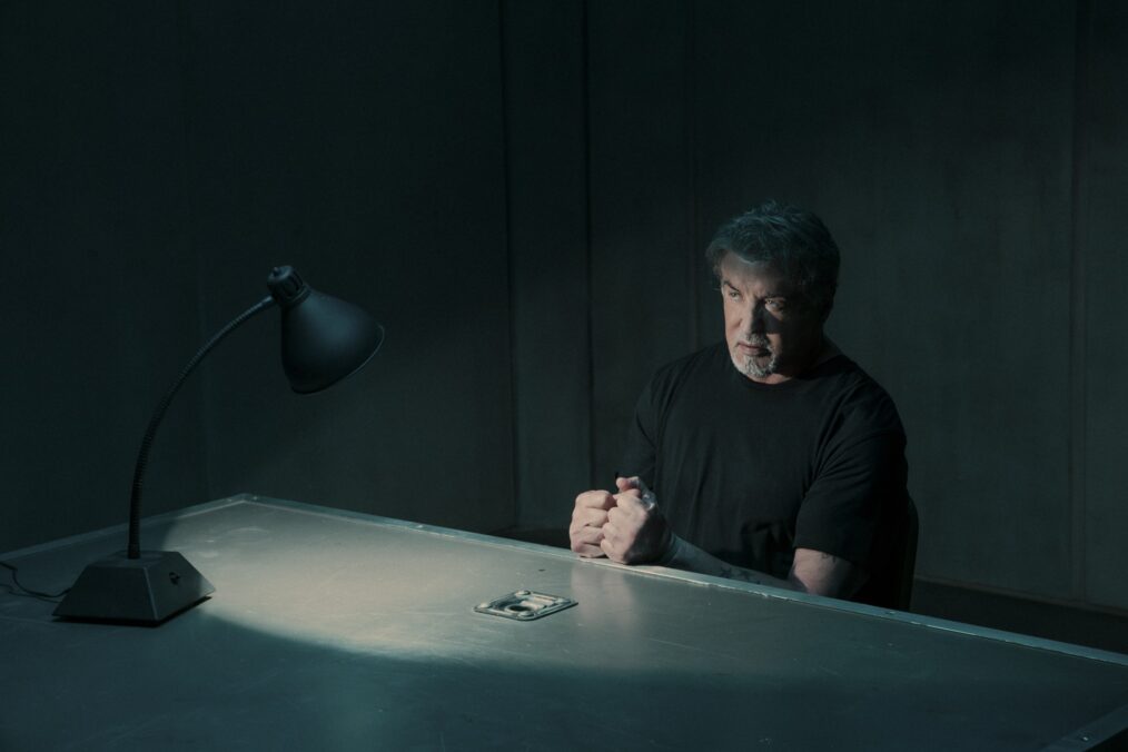 Sylvester Stallone as Dwight Manfredi in the Paramount+ original series TULSA KING. Photo Credit: Brian Douglas/Paramount+. ©2025 Viacom International Inc. All Rights Reserved.