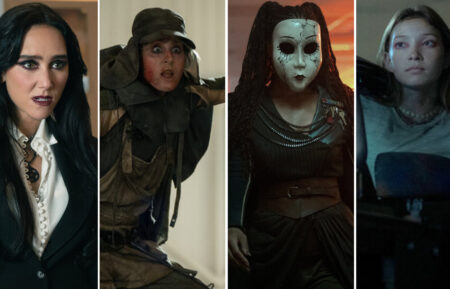 Raven (Patty Guggenheim), Vermin (Lisa Gilroy), Dollface (Tiana Okoye), and Mayhem (Saylor Bell) in 'Twisted Metal'