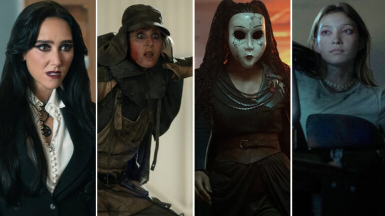 Raven (Patty Guggenheim), Vermin (Lisa Gilroy), Dollface (Tiana Okoye), and Mayhem (Saylor Bell) in 'Twisted Metal'