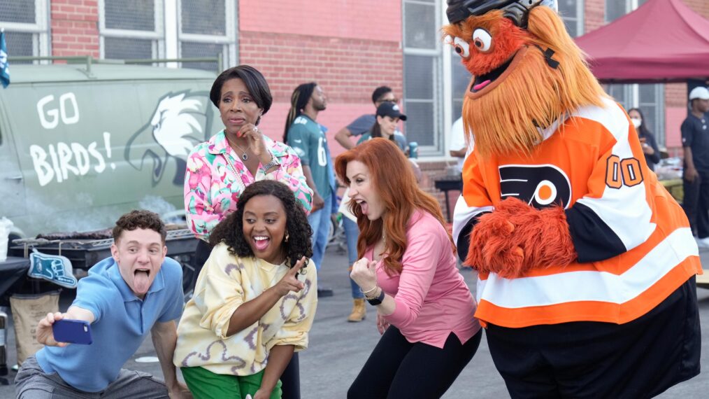 Chris Perfetti, Quinta Brunson, Sheryl Lee Ralph, and Lisa Ann Walter in 'Abbott Elementary' Season 2
