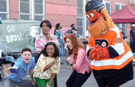 Chris Perfetti, Quinta Brunson, Sheryl Lee Ralph, and Lisa Ann Walter in 'Abbott Elementary' Season 2