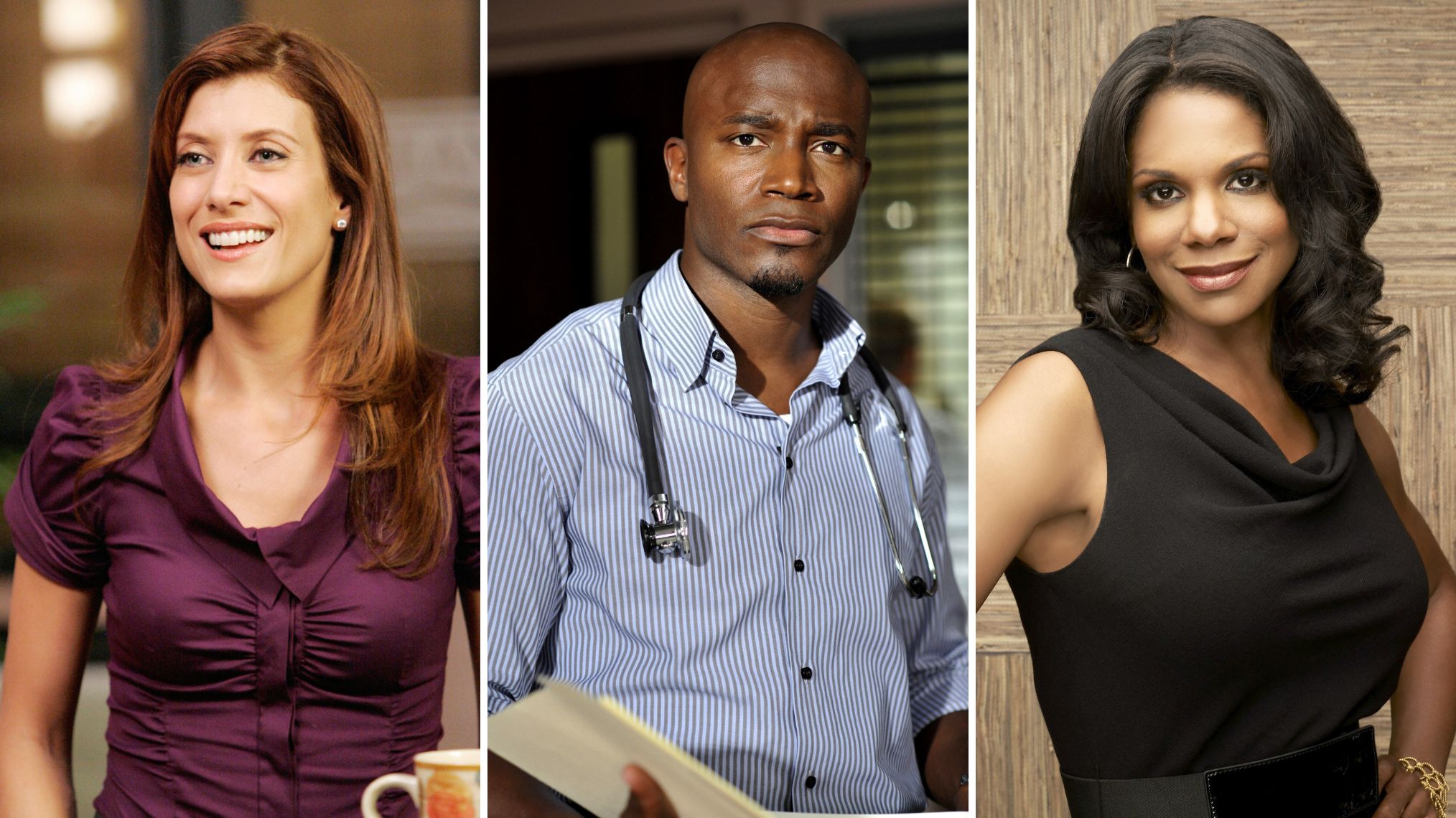 Kate Walsh as Addison; Taye Diggs as Sam; Audra McDonald as Naomi on 'Private Practice'
