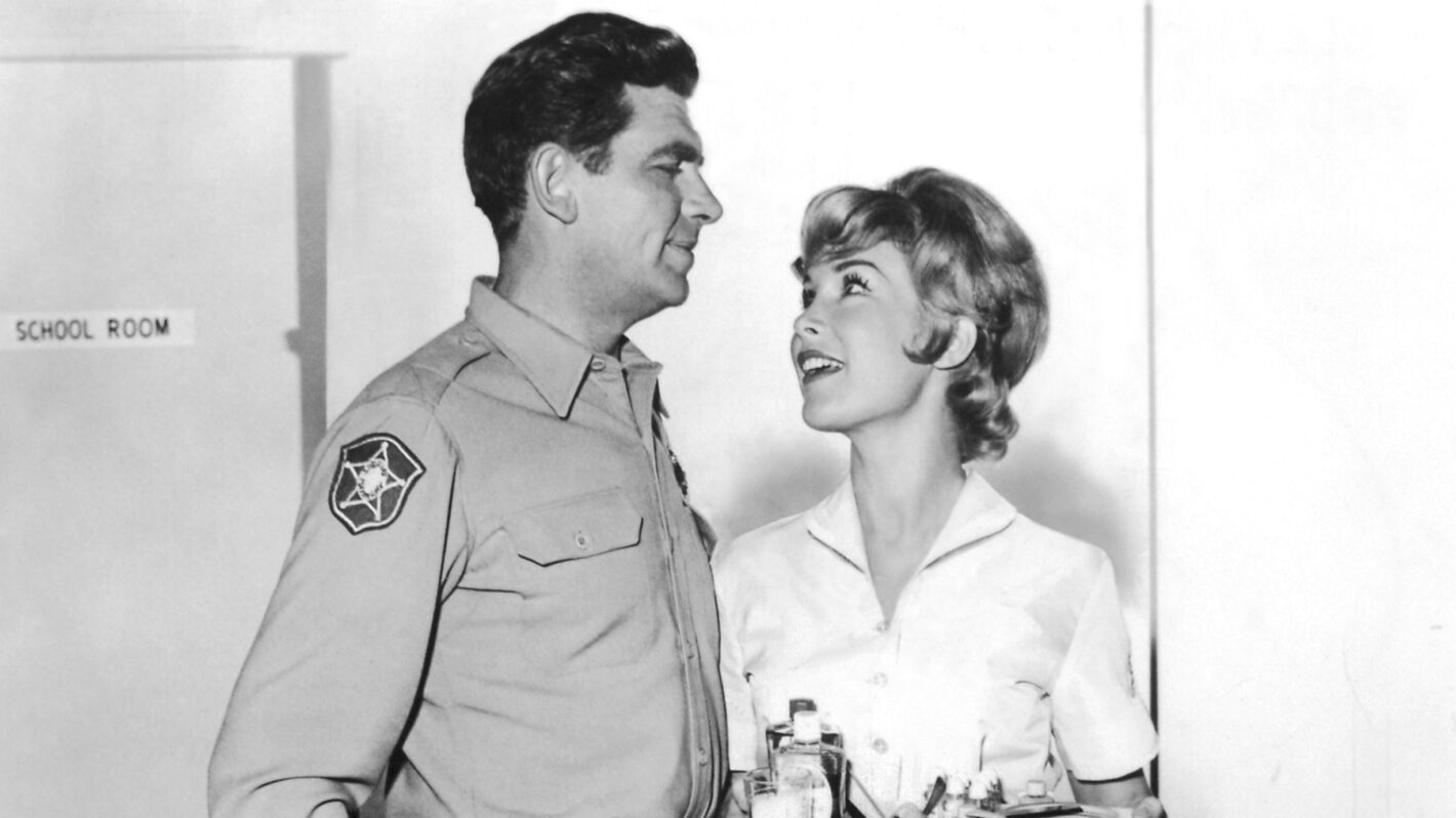 Andy Griffith and Barbara Eden in The Andy Griffith Show - 'The Manicurist' - Season 2, Episode 16 - aired Jan. 22, 1962