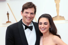 Ashton Kutcher and Mila Kunis attend the 94th Annual Academy Awards