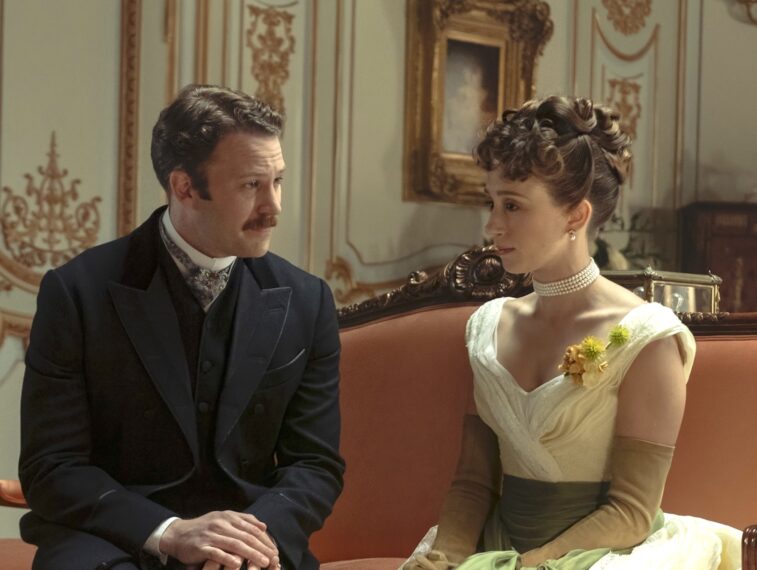 Ben Lamb and Taissa Farmiga in The Gilded Age Season 3 Episode 4