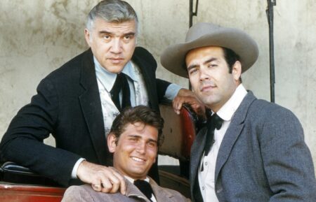 BONANZA, from left: Lorne Greene, Michael Landon, Pernell Roberts, 1960, 1959-1973.