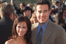 Santa Monica, CA. Jennifer Love Hewitt and Carson Daly arrive at the MTV Movie Awards