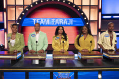 Taraji P. Henson and her team on 'Celebrity Family Feud'