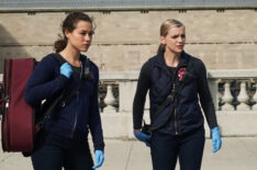 Dora Madison as Jessica 'Chili' Chilton and Kara Killmer as Sylvie Britt on 'Chicago Fire'