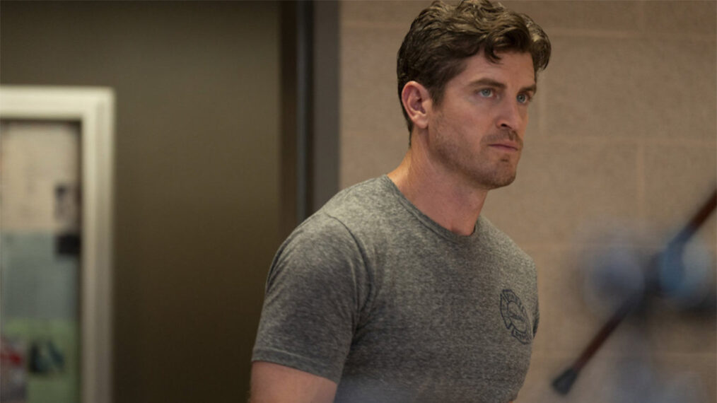Jake Lockett as Sam Carver on 'Chicago Fire'