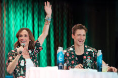 Nikki Deloach and Andrew Walker in 'Christmas at Sea'