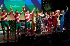 Paul Campbell, Tyler Hynes, Andrew Walker, Nikki DeLoach, Sarah Drew, Benjamin Ayres, Taylor Cole, Erin Cahill, Kimberley Sustad, Wes Brown, Jonathan Bennett on 'Christmas at Sea'