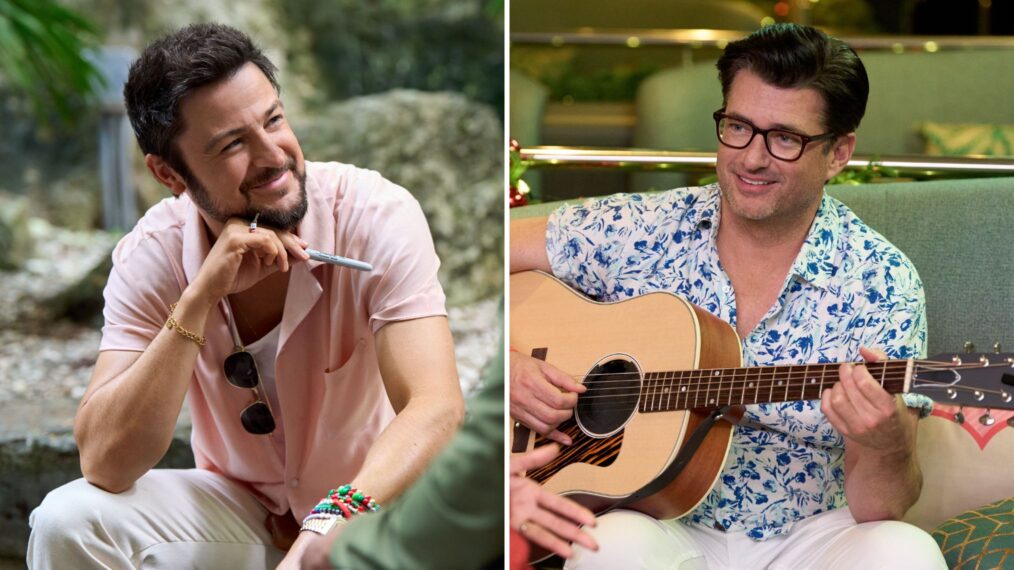 Tyler Hynes and Wes Brown in 'Christmas at Sea'