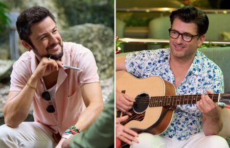 Tyler Hynes and Wes Brown in 'Christmas at Sea'