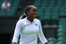 Coco Gauff of United States during a practice session prior to The Championships Wimbledon 2025